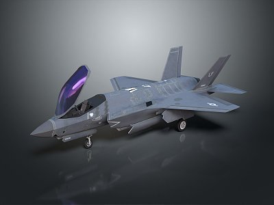 Modern Fighter Next Generation Aircraft 3d model