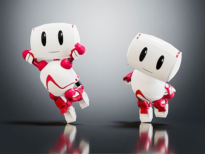 modern robot 3d model