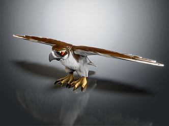 Modern Eagle Cartoon Eagle 3d model