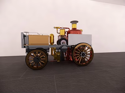 Collectibles Fire engine liquid fuel combustion 3d model