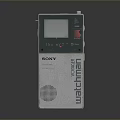 Sony Walkman Portable Music Player With Silver Body And Display Screen