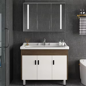 Modern Bathroom Cabinet Combination Bathroom Cabinet Toilet 3d model