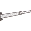 Stainless Steel Retractable Clothes Drying Rack With Multiple Hanging Bars