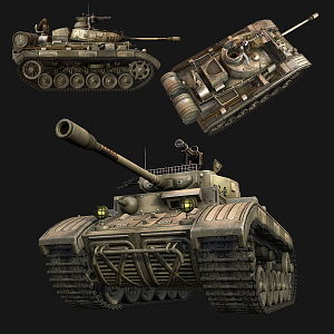 Modern Tanks 3d model