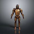 Robot Assistant Small Robot Butler Robot Butler Figure Game Figure 3d model