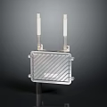 Industrial Wireless Communication Device With Two Antennas And Rugged Metal Enclosure