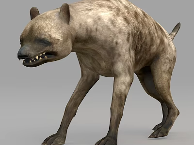 Realistic Reptile 3D Model With Detailed Scales Open Mouth And Standing Stance 3d model