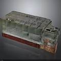 Innovative Building Structure With Color Block Sections And Irregular Textured Surface