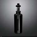 Modern Vape Device With Black Silver Design Transparent Top Tank And Sleek Look