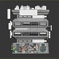 Multi Story Modern Building Design With Balconies Windows Stone Facade And Decorative Elements
