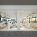 Trendy Fashion Clothing Store With Hanging Apparel Display Racks And Bright Modern Interior Design