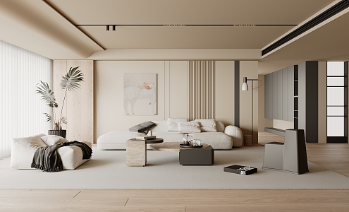 modern living room home living room 3d model