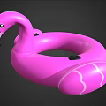Pink Flamingo Shaped Inflatable Swimming Ring with Safe Design for Summer Water Activities