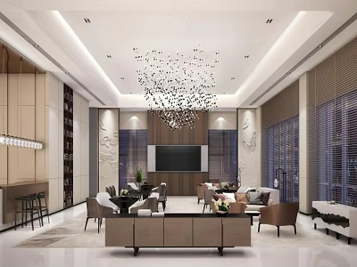 Reception area 3d model