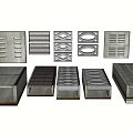 Metal Drainage Grates With Various Designs Shapes And Industrial Applications