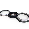 Three Mechanical Seals with Rubber and Metal Rings for Industrial Equipment