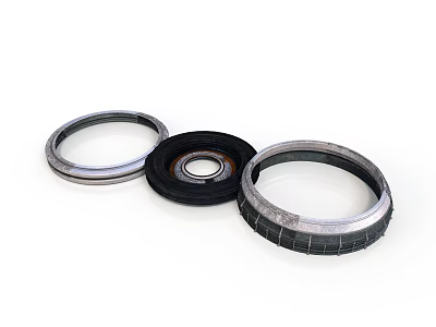 Industrial style seal ring seal ring mechanical parts metal ring rubber seal industrial parts mechanical seal industrial industrial equipment 3d model