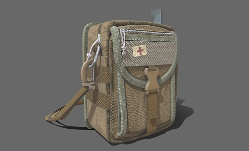 Backpack Camping Bag Backpack Schoolbag Satchel 3d model