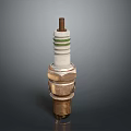 High Quality Automotive Spark Plug With Copper Base White Insulator And Green Ring