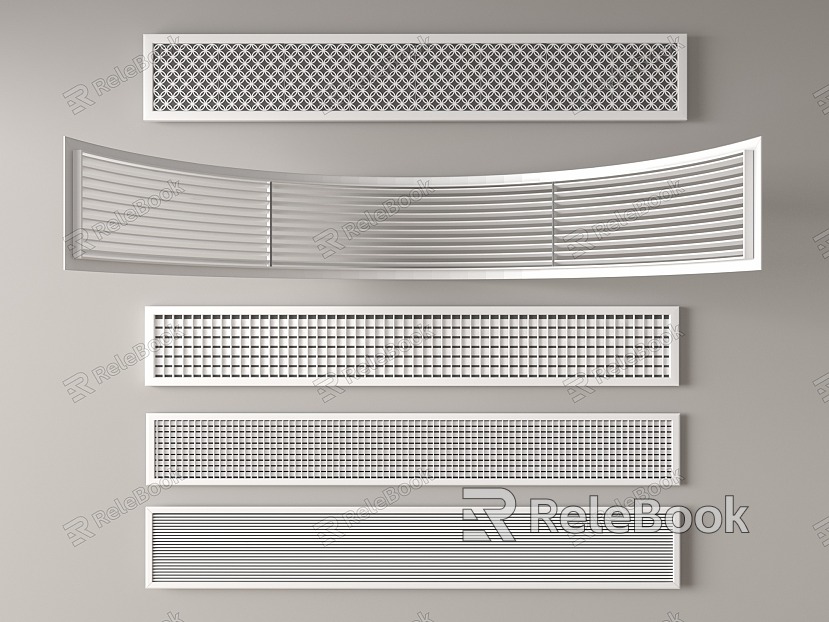 Modern air outlet air conditioner outlet central air conditioner extremely narrow outlet outlet outlet exhaust fan model