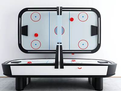 Air Hockey Table For Indoor Family Entertainment With Playfield Design And Sturdy Support Legs 3d model
