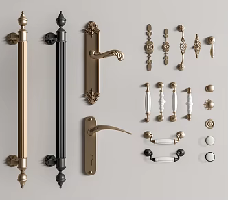 Jane O door handle 3d model
