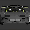 Gray Toyota TRD Modified Race Car With Rear Wing And Number 34