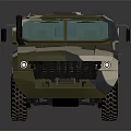 Camouflage Armored Military Vehicle With Off Road Tires And Rugged Design