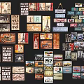 Vintage Retro Posters Collection With Diverse Themes And Classic Designs