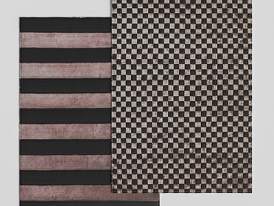 Poliform Carpet Plaid Carpet Striped Carpet 3d model