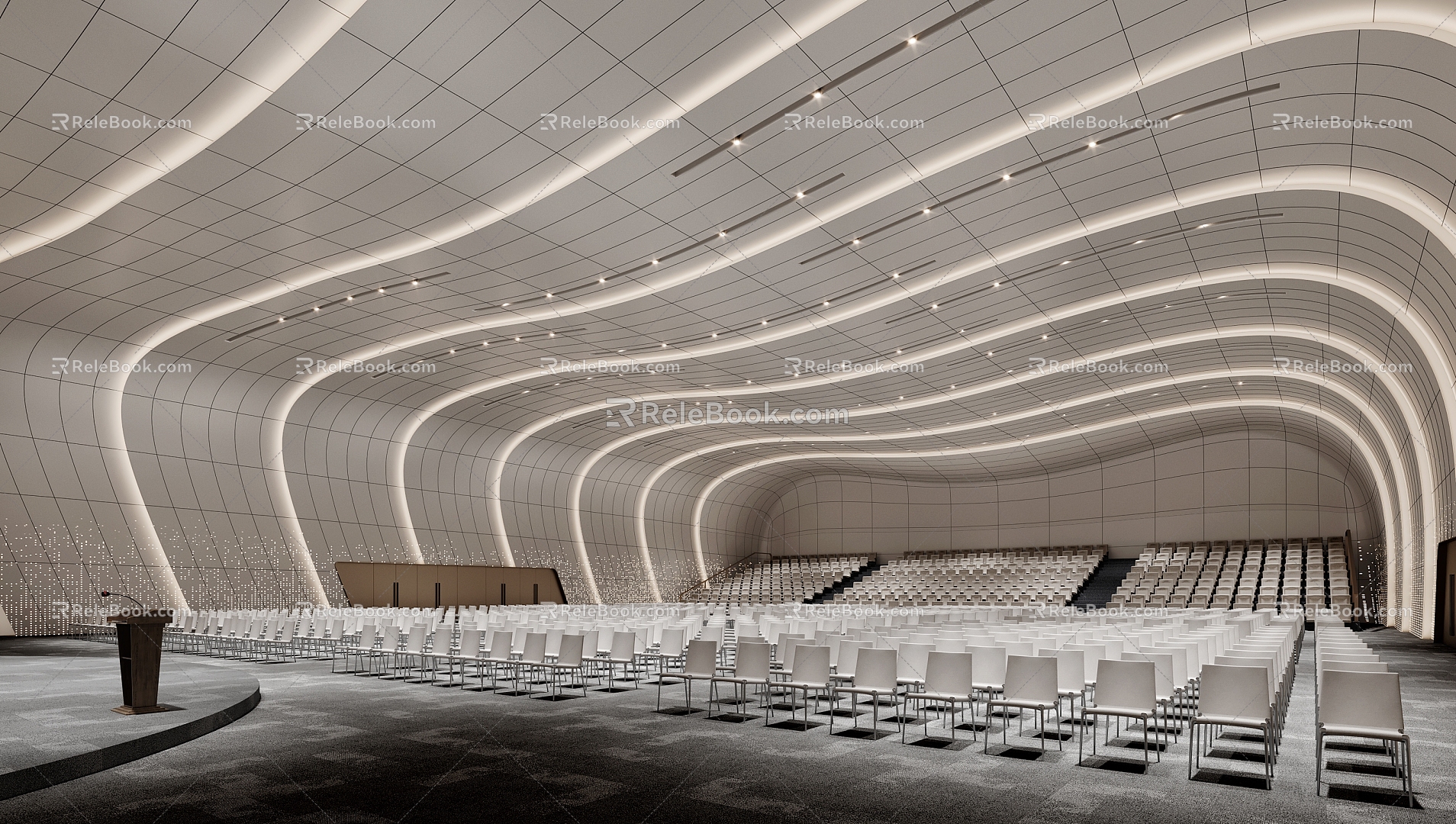 Lecture Hall Academic Lecture Hall Theater Multifunctional Hall Reporting Hall Lecture Hall Conference Hall 3d model