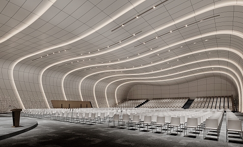 Lecture Hall Academic Lecture Hall Theater Multifunctional Hall Reporting Hall Lecture Hall Conference Hall 3d model