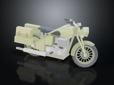 Modern Motorcycle 3d model
