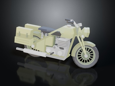 Modern Motorcycle 3d model