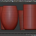 Four Transparent Glass Cups With Various Shapes And Designs On Smooth Surface