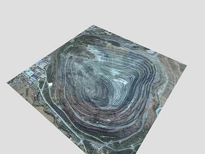 Efficient Mining Commercial Equipment Applied in Open Pit Layered Excavation Operations 3d model