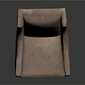 Elegant Modern Upholstered Chair With Light Pink Fabric Curved Backrest And Wooden Legs