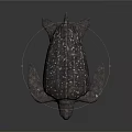Spotted Marine Turtle With Textured Shell And Flippers On Dark Background 3d model