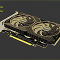 High Performance Graphics Card Featuring Dual Turbo Fans Carbon Fiber Design And PCIe 4.0 Interface