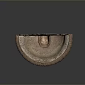 Vintage Carved Metal Basin For Washing Fresh Vegetables And Fruits