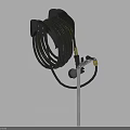 Agricultural Equipment Heavy Duty Hose Reel With Metal Stand And Flexible Watering Tube