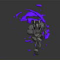 Modern Robot Sci-Fi Warrior Future Warrior Sci-Fi Soldier 3d model