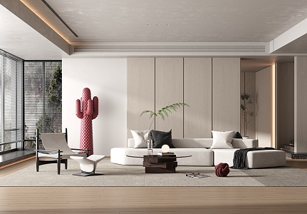 modern living room 3d model