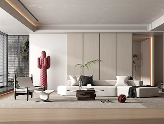 modern living room 3d model
