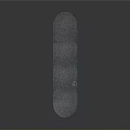Blue Skateboard With Textured Deck And Orange Wheels On Dark Background