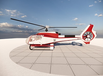 helicopter 3d model