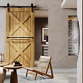 Modern Beauty Hair Salon Interior Design With Wooden Cabinets Corridor And Decor