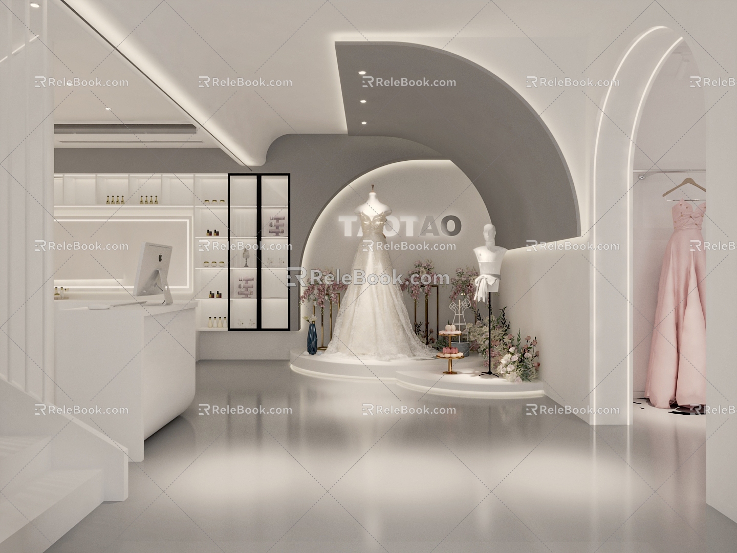 Quiet Wedding Shop 3d model