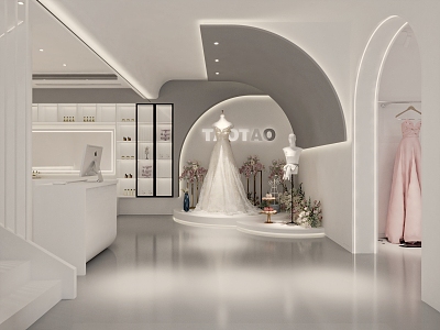 Quiet Wedding Shop 3d model