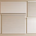 Various Styles Of Window Blinds In White And Beige For Home Window Decoration